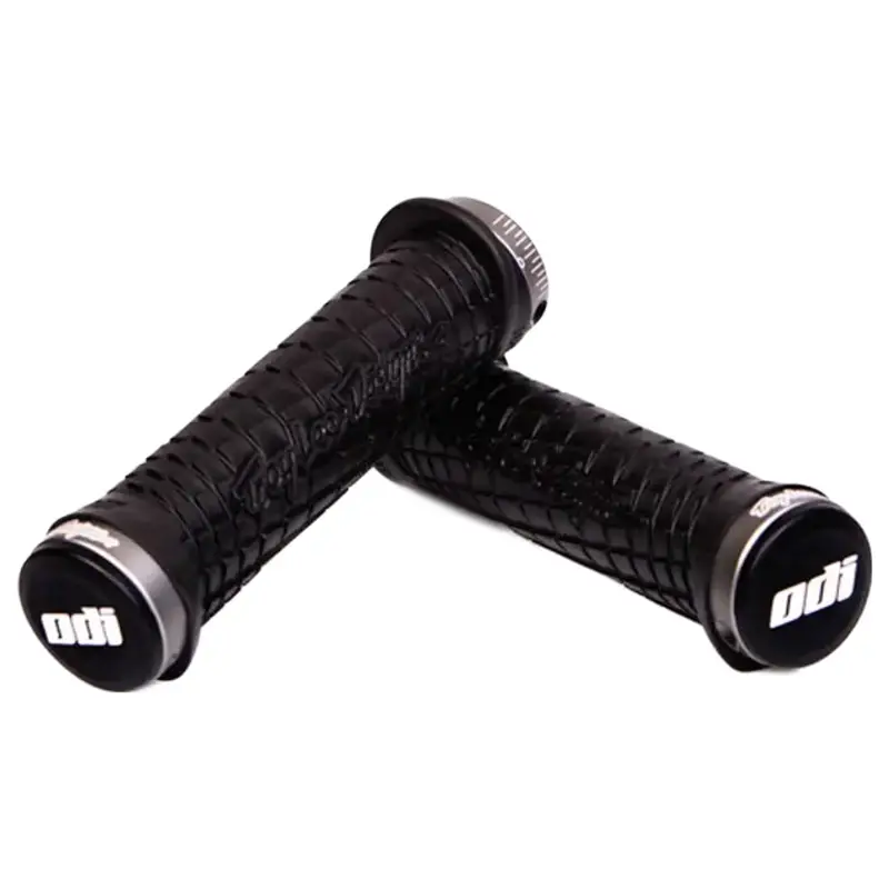 Balfes Bikes Odi Troy Lee Designs MTB Lock On Grips 130mm in Black/Grey | Free postage over £30, £10 off first order, price match & 0% finance.