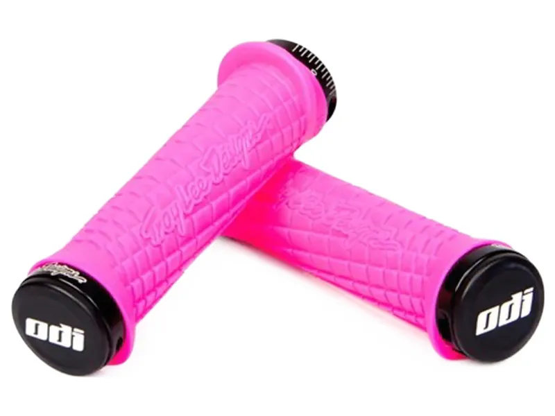 Troy Lee Designs MTB Lock On Grips 130mm in Pink/Black