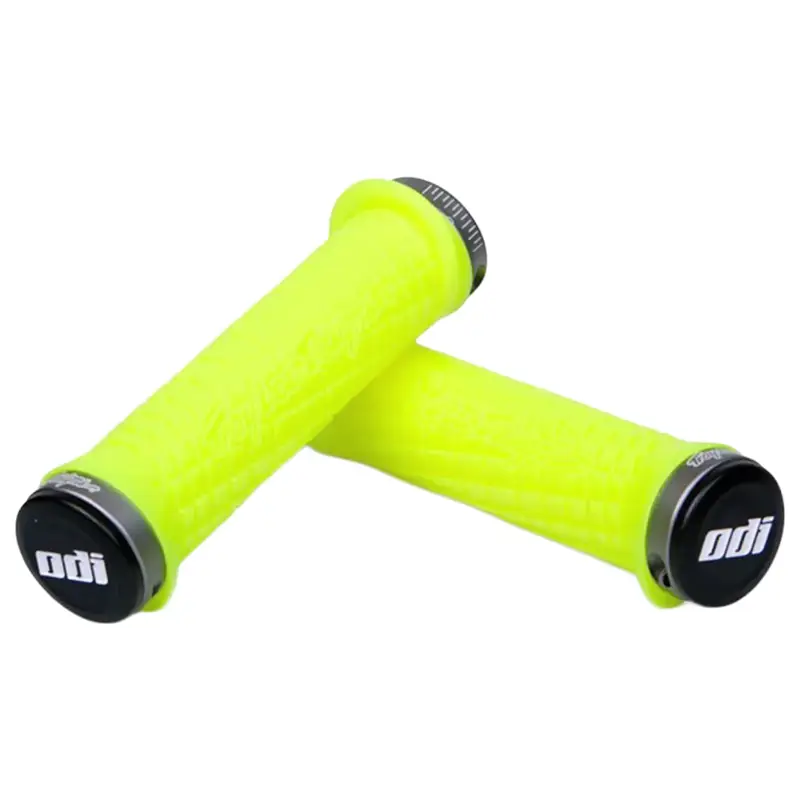 Balfes Bikes Odi Troy Lee Designs MTB Lock On Grips 130mm in Yellow/Grey | Free postage over £30, £10 off first order, price match & 0% finance.