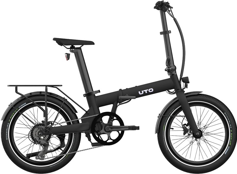 UTO Afternoon OG20 Electric Folding Bike 2027 in Onyx Black