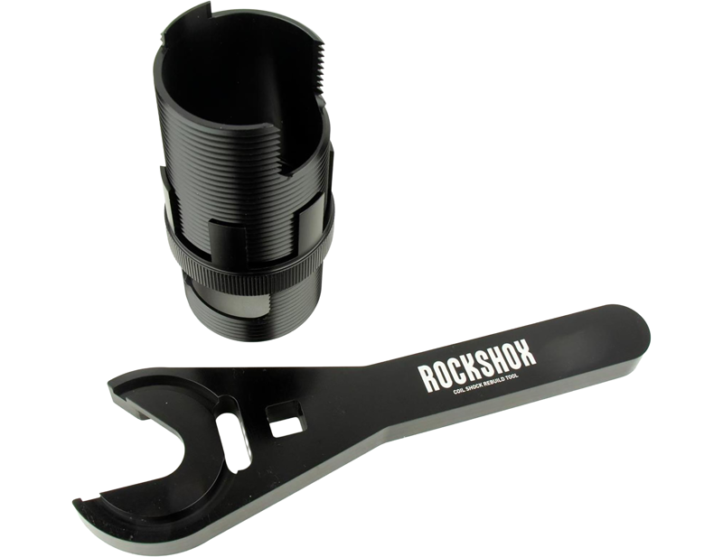 RockShox Rear Shock Spring Compressor Tool Counter Measure - Super Deluxe/Deluxe Coil B1 2023 Vivid C1 2024 in Black