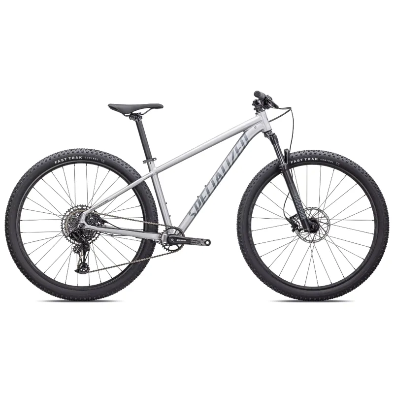 Specialized Rockhopper Expert Hardtail Mountain Bike 2024 in Silver Black