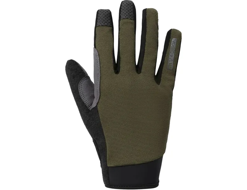 Madison Freewheel Trail Full Finger Gloves in Olive Green