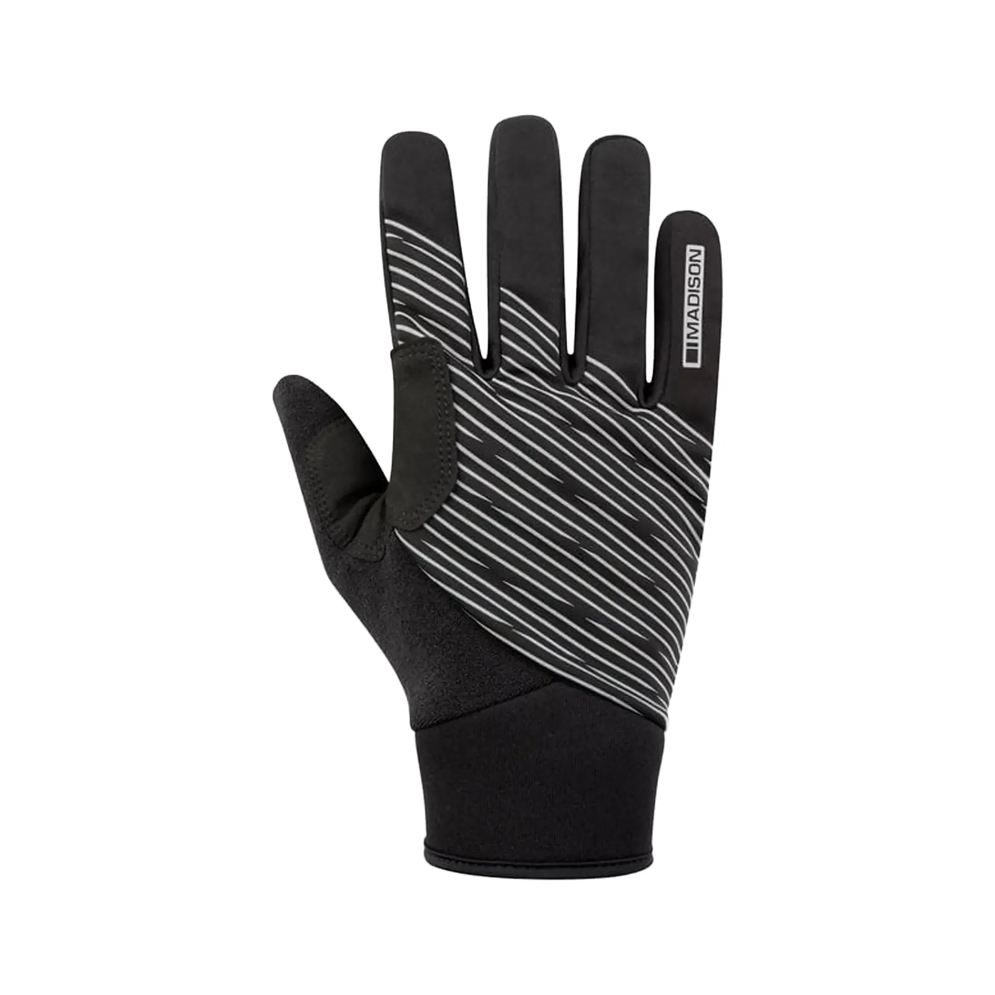 Madison Stellar Reflective Windproof Thermal Gloves in Black