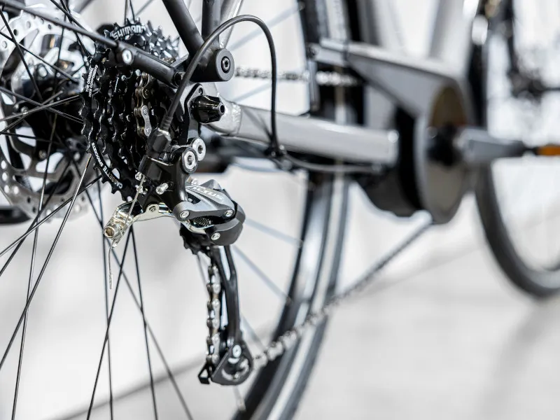 Trek Verve+ 1 300Wh Electric Hybrid Bike 2023 in Galactic Grey-6