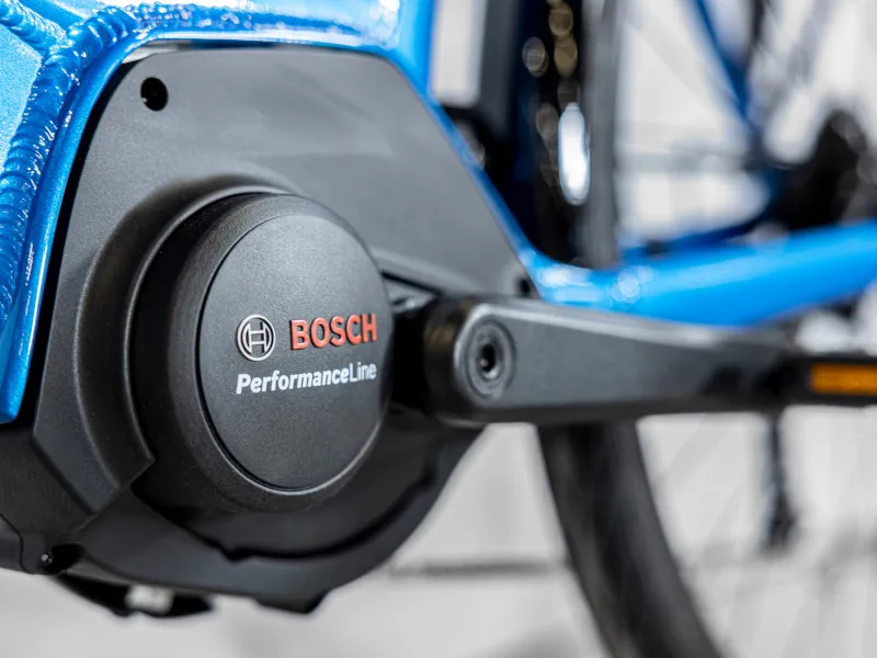 Trek Verve+ 2 Lowstep 300Wh Electric Hybrid Bike 2024 in Alpine Blue-1