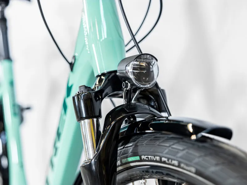 Trek Verve+ 2 Lowstep 400Wh Electric Hybrid Bike 2024 in Blue Sage-7