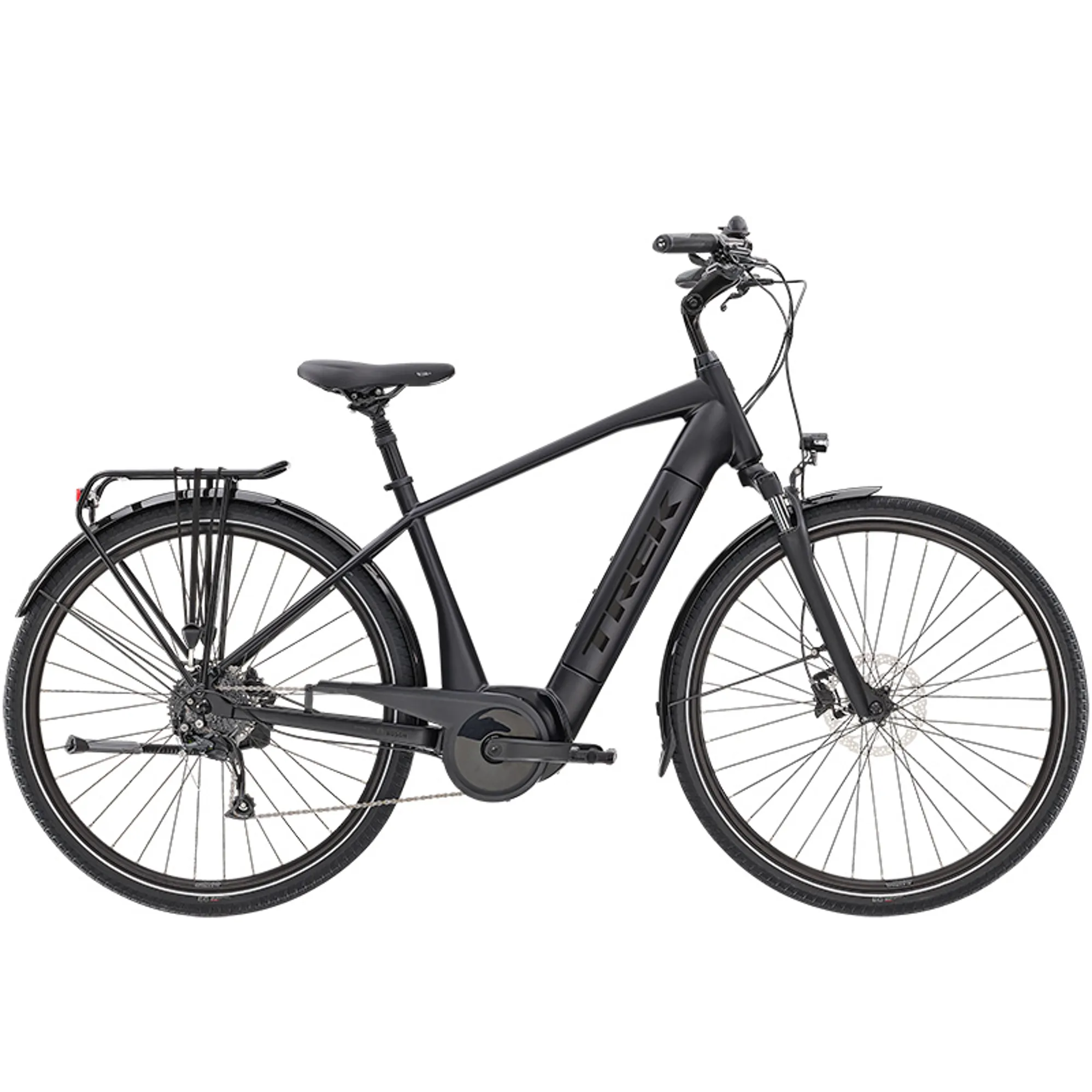 Trek Verve+ Electric Hybrid Bike 2022 in Black - Main Image