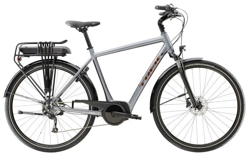 Trek Verve+ 1 500Wh Electric Hybrid Bike 2023 in Galactic Grey