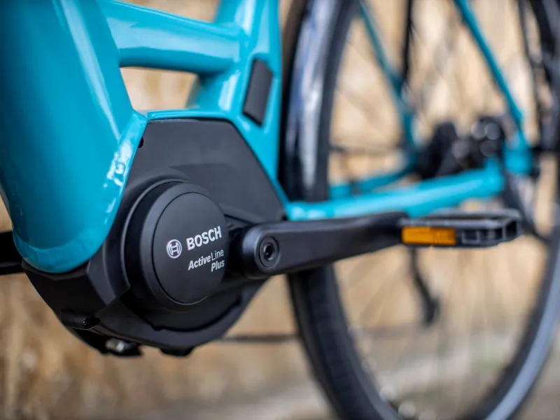 Trek Verve+ 3 Lowstep Electric Hybrid Bike 2022 in Teal -1