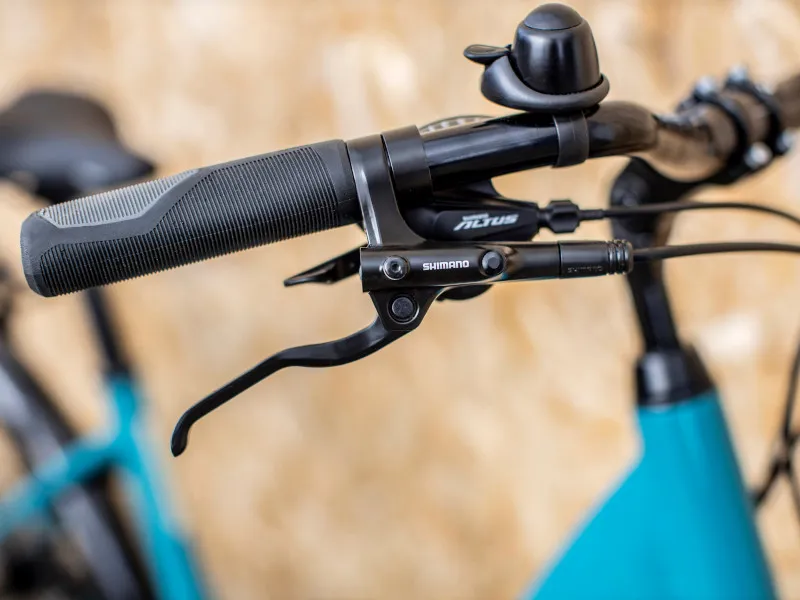 Trek Verve+ 3 Lowstep Electric Hybrid Bike 2022 in Teal -8