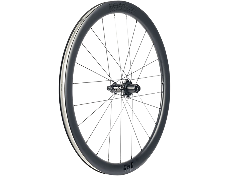 Vision SC 45 SL i23 Disc Carbon 700c Shimano 11/12 Speed Wheelset in Black-2