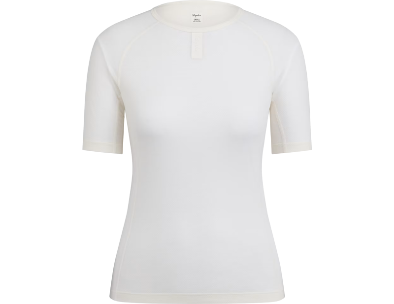 Rapha Women's Short Sleeve Merino Lightweight Base Layer in Cream