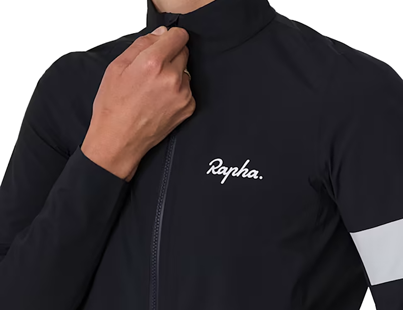Rapha Women's Core Rain Jacket III in Black/White-2