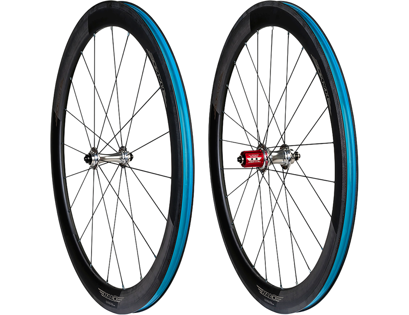 Halo Carbaura RC50 RS2 Supadrive Carbon Rim Brake Wheelset in Silver