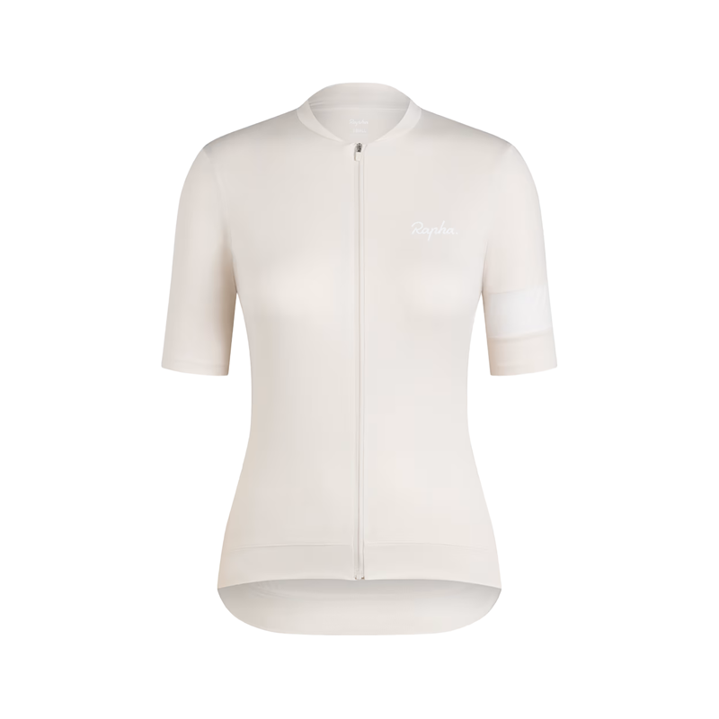 Balfes Bikes Rapha Women's Core Short Sleeve Jersey in Off-White/White | Free postage over £30, £10 off first order, price match & 0% finance.