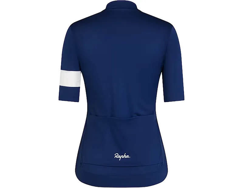Rapha Women's Core Short Sleeve Jersey in Blue/White Stripe-1