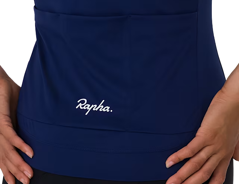 Rapha Women's Core Short Sleeve Jersey in Blue/White Stripe-3