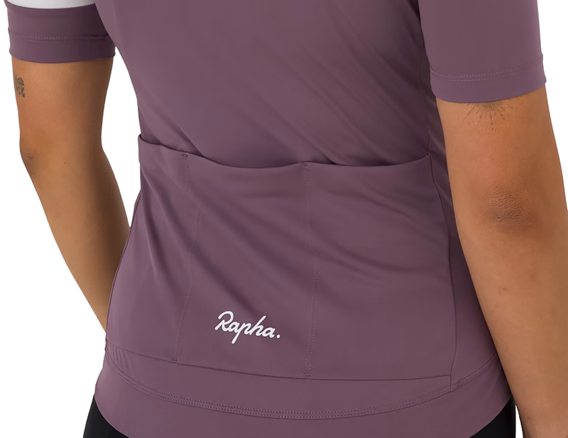 Rapha Women's Core Short Sleeve Jersey in Amethyst/White-3