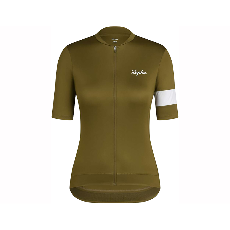 Balfes Bikes Rapha Women's Core Short Sleeve Jersey in Fern/White | Free postage over £30, £10 off first order, price match & 0% finance.