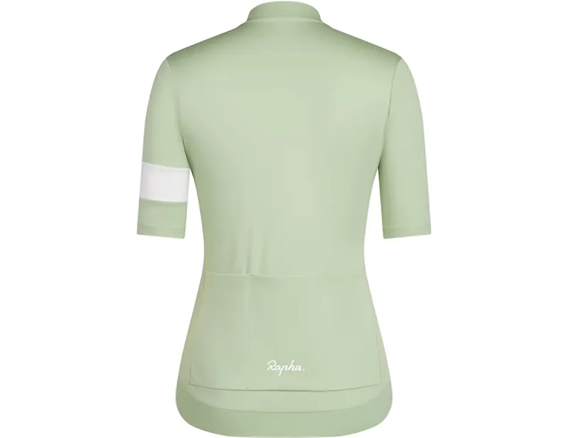 Rapha Women's Core Short Sleeve Jersey in Reseda/White Alyssum-1