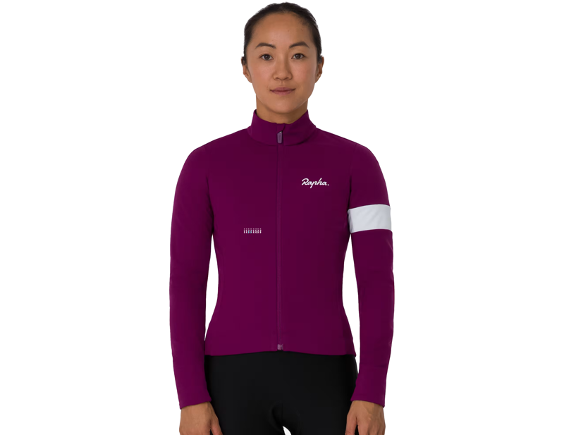 Rapha Women's Core Winter Jacket in Mauve/White-2
