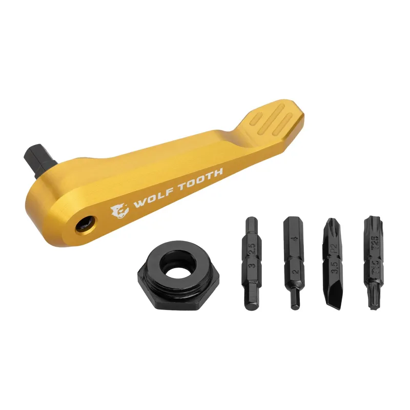 Wolf Tooth Axle Handle MultiTool in Gold