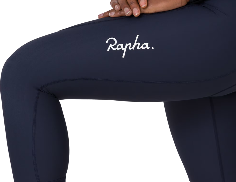 Rapha Women's 3/4 Tights in Dark Navy/White-4