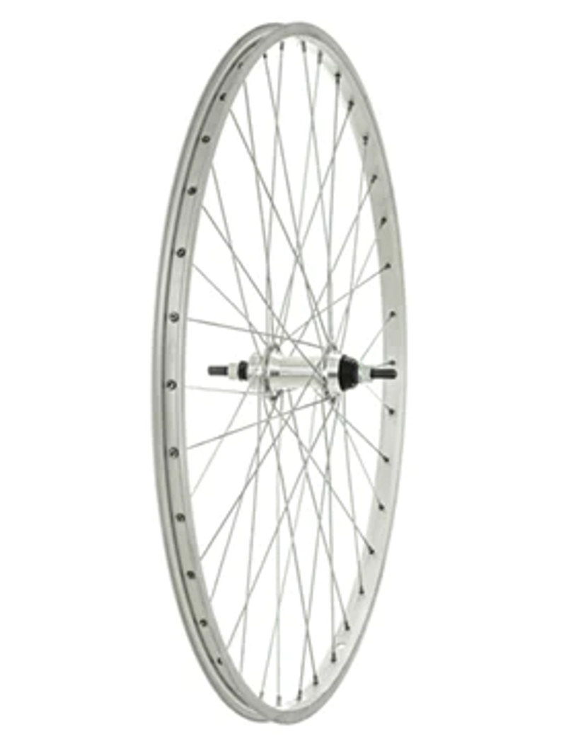 Tru-Build Rear Wheel 26x1.3/8 Inch Alloy Rim Silver