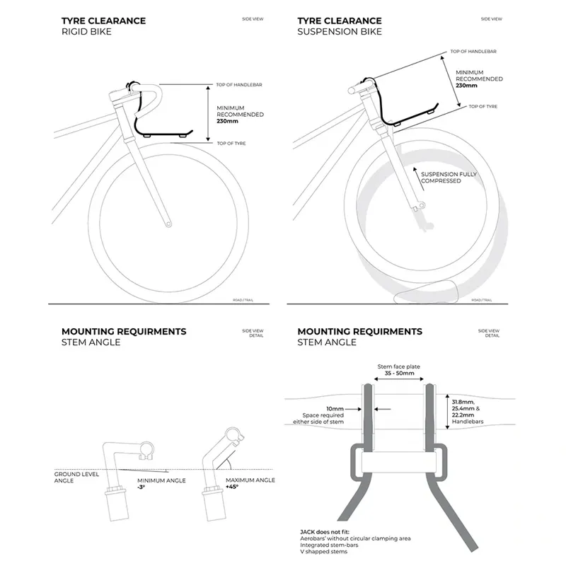 Wholegrain Cycles Jack Classic Bike Rack in Black-5