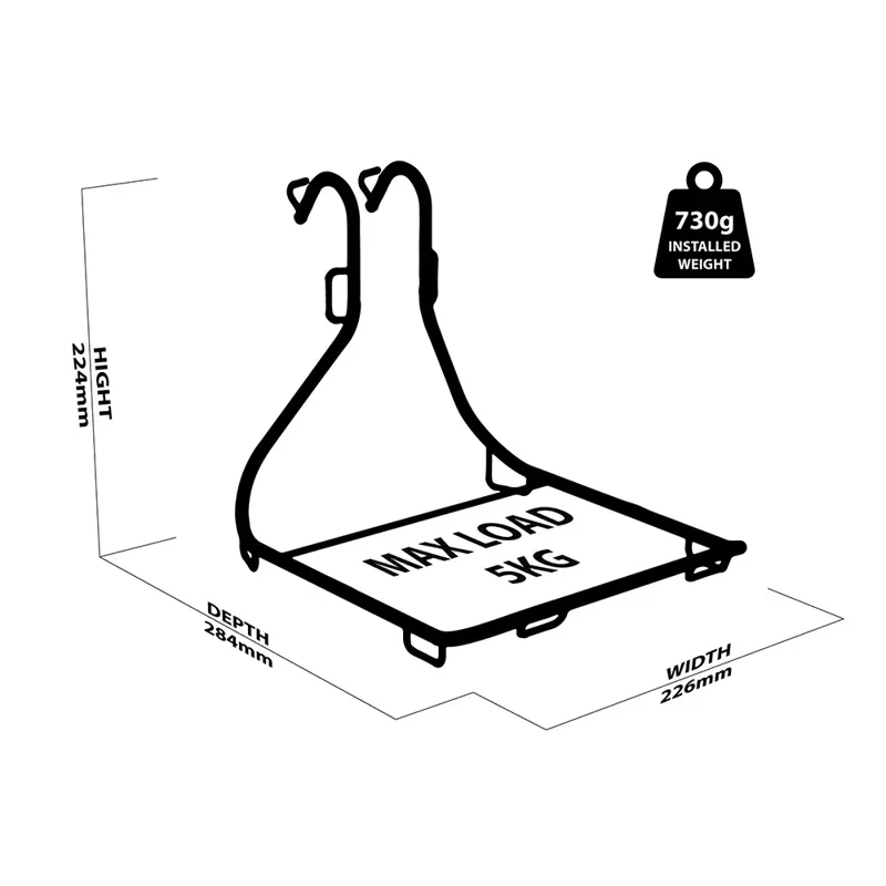 Wholegrain Cycles Jack Classic Bike Rack in Black-4
