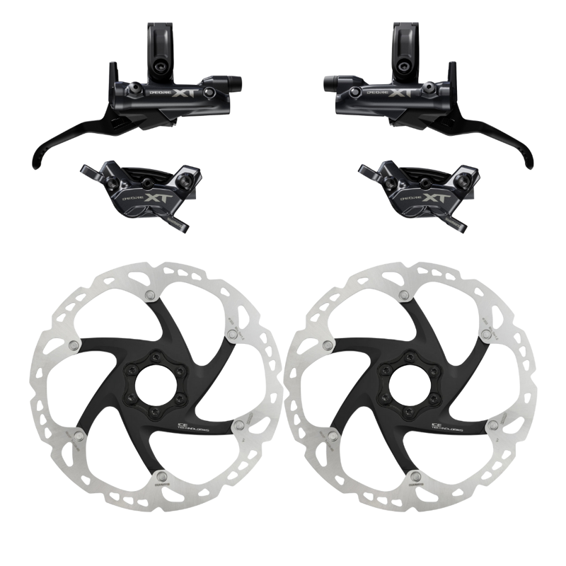 Balfes Bikes Shimano XT 8220 4 Pot Brake Bundle with RT86 6-Bolt Rotors 203mm | Free postage over £30, £10 off first order, price match & 0% finance.