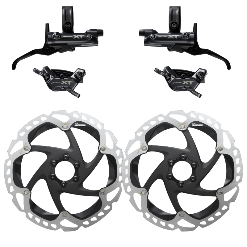 Shimano XTR 4 Pot Brake Bundle with MT905 6-Bolt Rotors 203mm