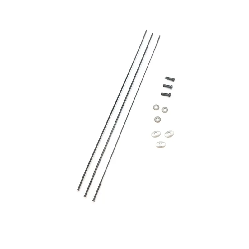 Zipp Spokes and Nipples and Washers CX Ray Straight-Pull External Hex Secure Lock Black Oxide 208mm 3 pcs BLACK