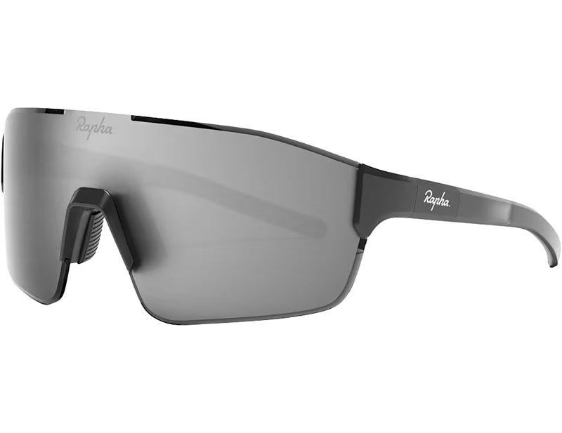 Rapha FUORI Glasses in Black/Black Mirror Lens-1