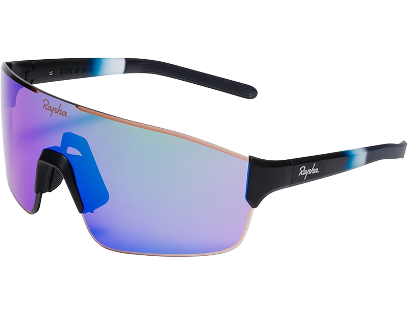 Rapha FUORI Glasses in Dark Navy/Purple Green Lens-1