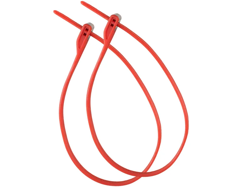 Hiplok Z-Lok Armoured 40cm Reuseable Tie Twin Pack in Red-2
