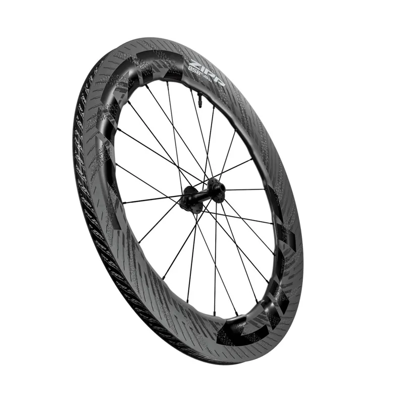 ZIPP 858 NSW Carbon/Tubeless/Disc Brake/Standard Graphic D1 front wheel - 12X100MM-1