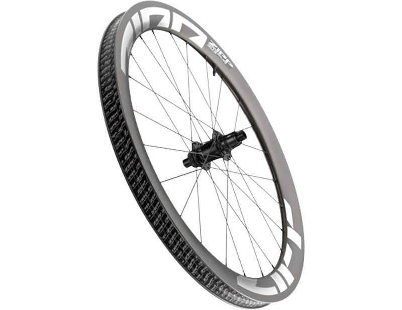 ZIPP 303 XPLR S Carbon Tubeless Disc Brake Center Locking 700C Front Wheel in White Graphic-1