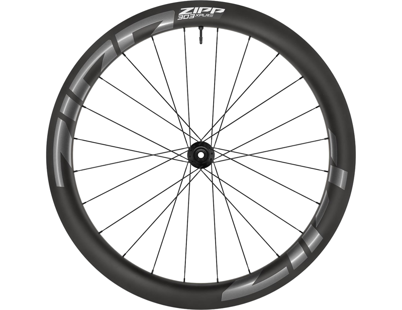 ZIPP 303 XPLR S Carbon Tubeless Disc Brake Centre Locking 700C SRAM 10/11S Rear Wheel in Dark Grey Graphic