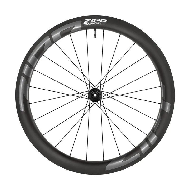 Zipp 303 XPLR S Carbon Tubeless Disc Brake Centre Locking 700C Shimano XDR Wheelset in Dark Grey Graphic-1