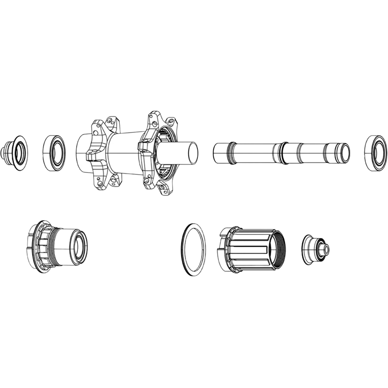 Balfes Bikes Zipp ZR1 Disc Rear Wheel Axle | Free postage over £30, £10 off first order, price match & 0% finance.