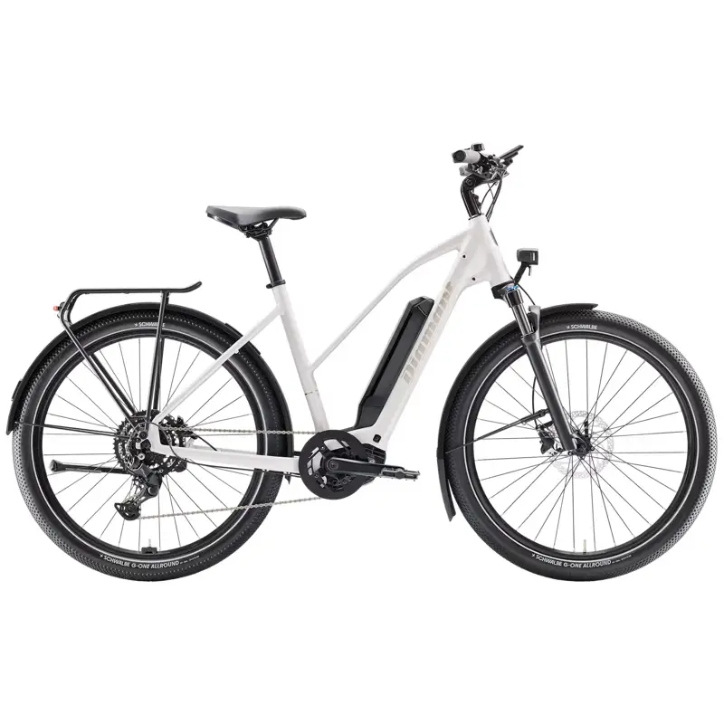 Balfes Bikes Diamant Zing Trip Core Midstep 545wh Electric Hybrid Bike 2026 in Cotton White | Free postage over £30, £10 off first order, price match & 0% finance.