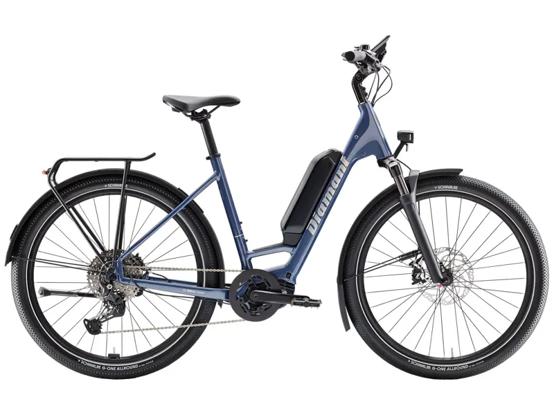 Diamant Zing Trip Plus Lowstep 725wh Electric Hybrid Bike 2026 in Forget-Me-Not-Blue