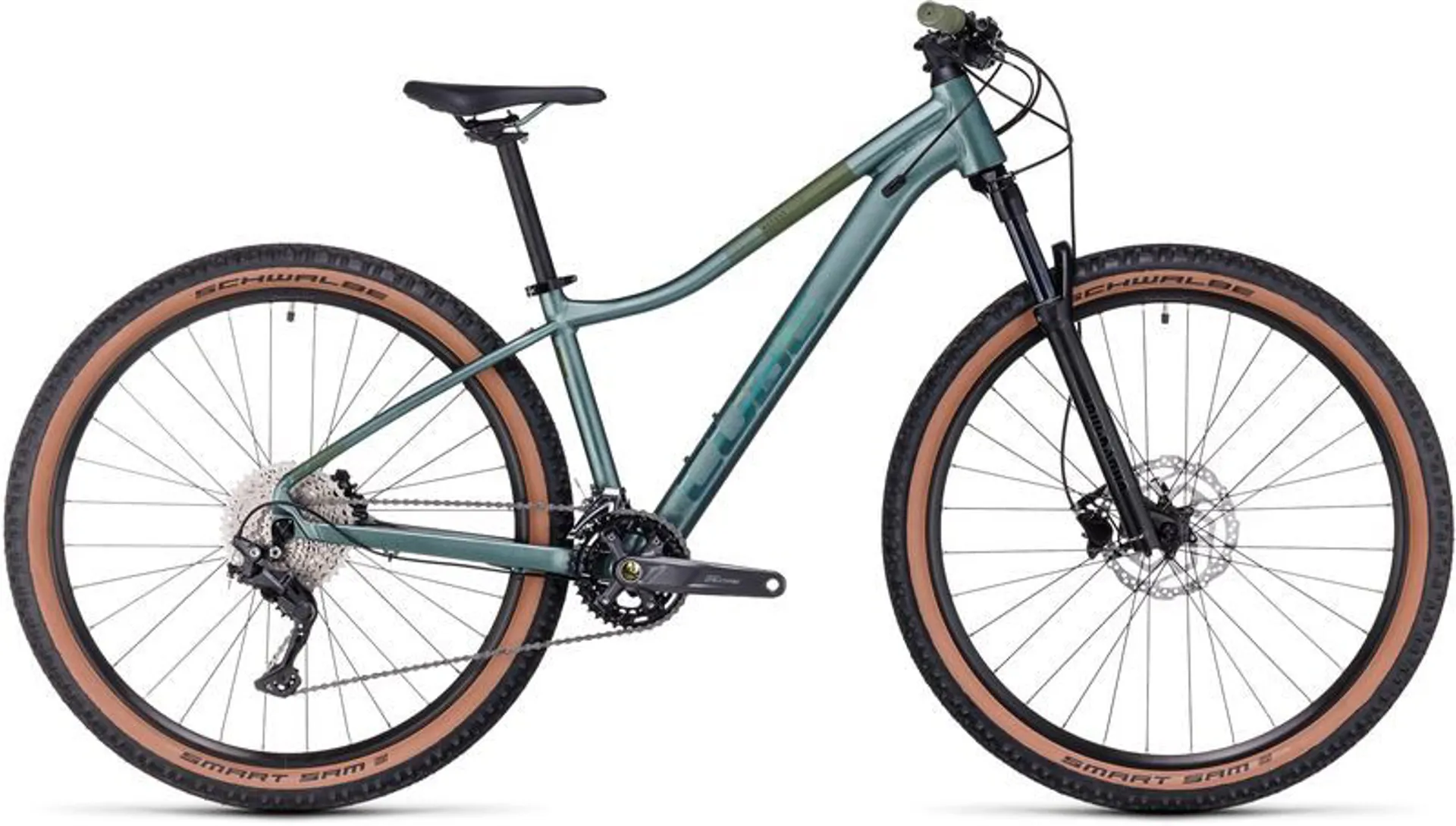 Cube Access WS Race Womens Mountain Bike 2024 in Spark Green Olive
