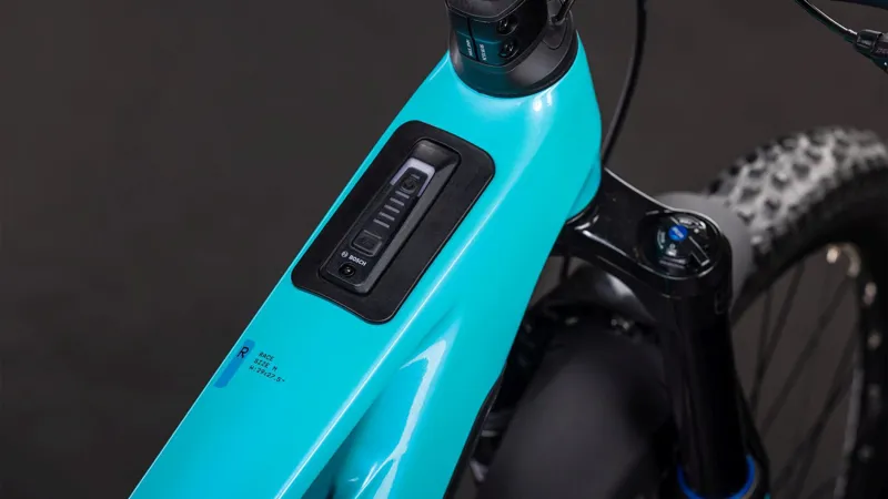 Cube Stereo Hybrid One77 HPC Race 800 Electric Mountain Bike 2026 in Swimmingpool/Black-2