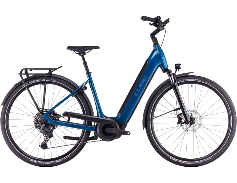 Balfes Bikes Cube Supreme Hybrid Pro 625 Easy Entry Electric Hybrid Bike 2026 in Electricblue/Blue | Free postage over £30, £10 off first order, price match & 0% finance.
