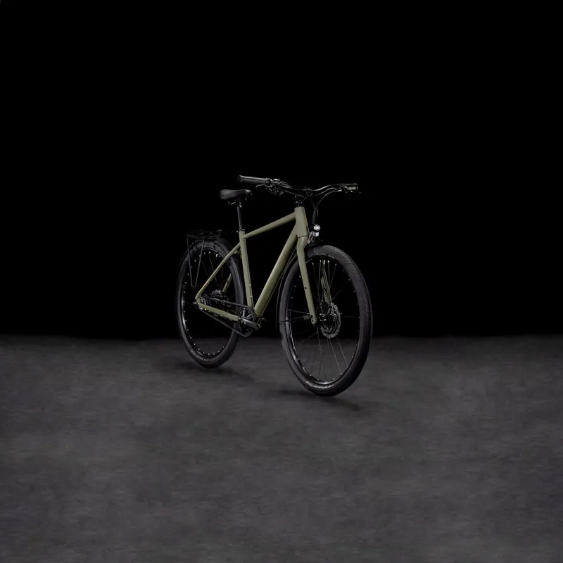 Cube Hyde Pro Fe Hybrid Bike 2025 in Dusty Olive/Gold-6