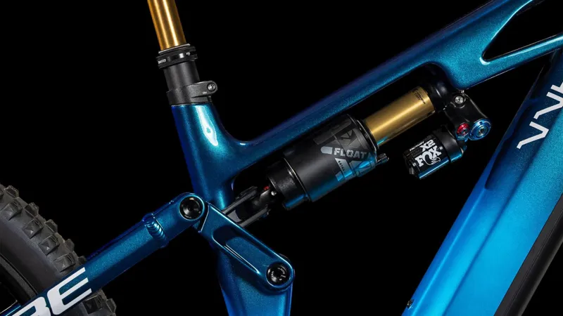 Cube Stereo Hybrid ONE77 HPC AT 800 Electric Full Suspension MTB 2025 in Actionteam Blue-3