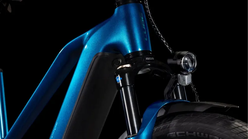 Cube Kathmandu Hybrid EX 800 Trapeze Electric H/T MTB 2025 in Electric Blue/Chrome-5